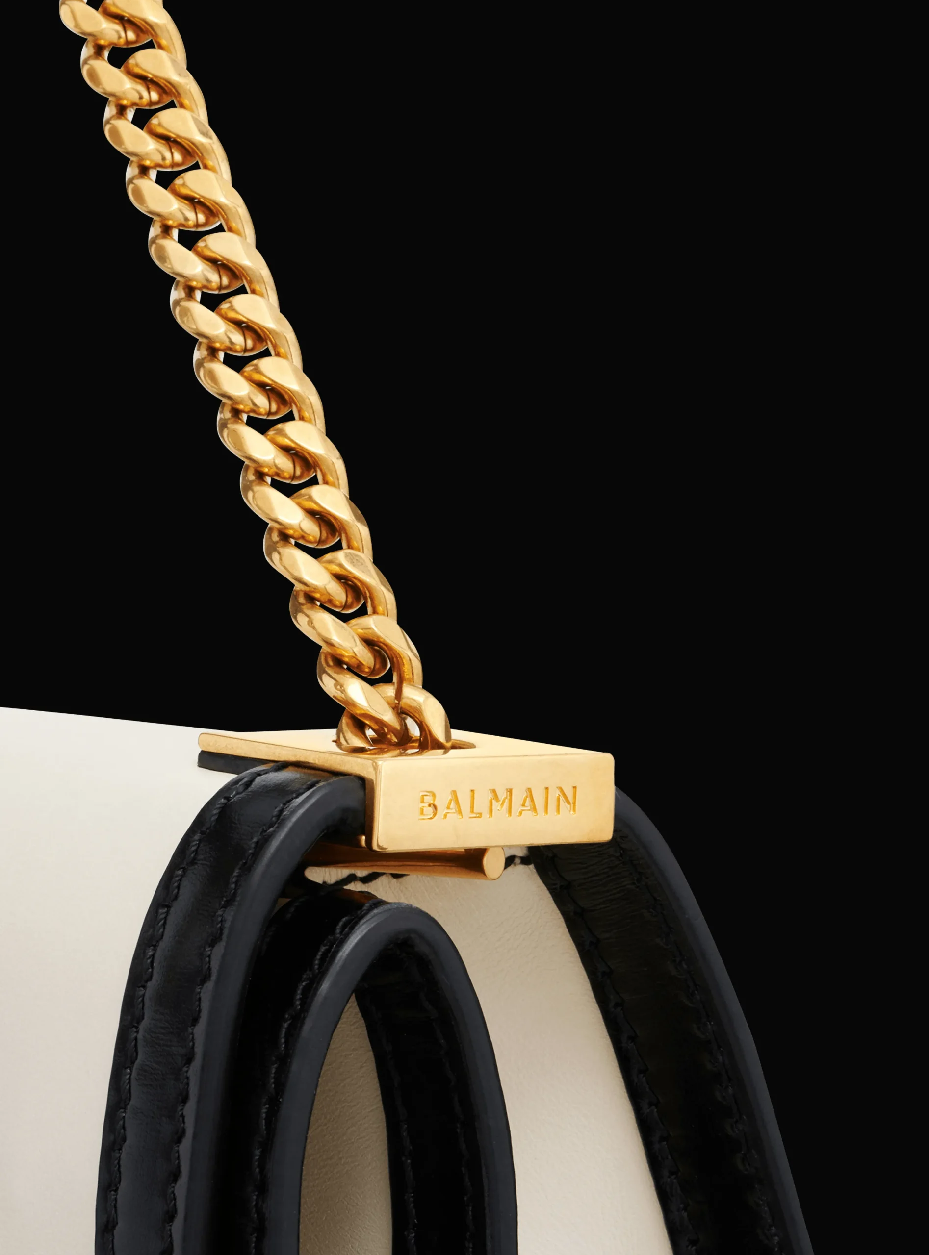 Oversized Black And Leather 1945 Heritage Clutch Bag-Balmain Cheap