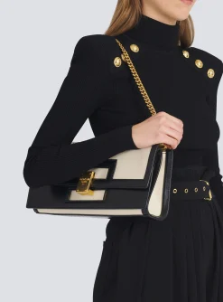 Oversized Black And Leather 1945 Heritage Clutch Bag-Balmain Cheap