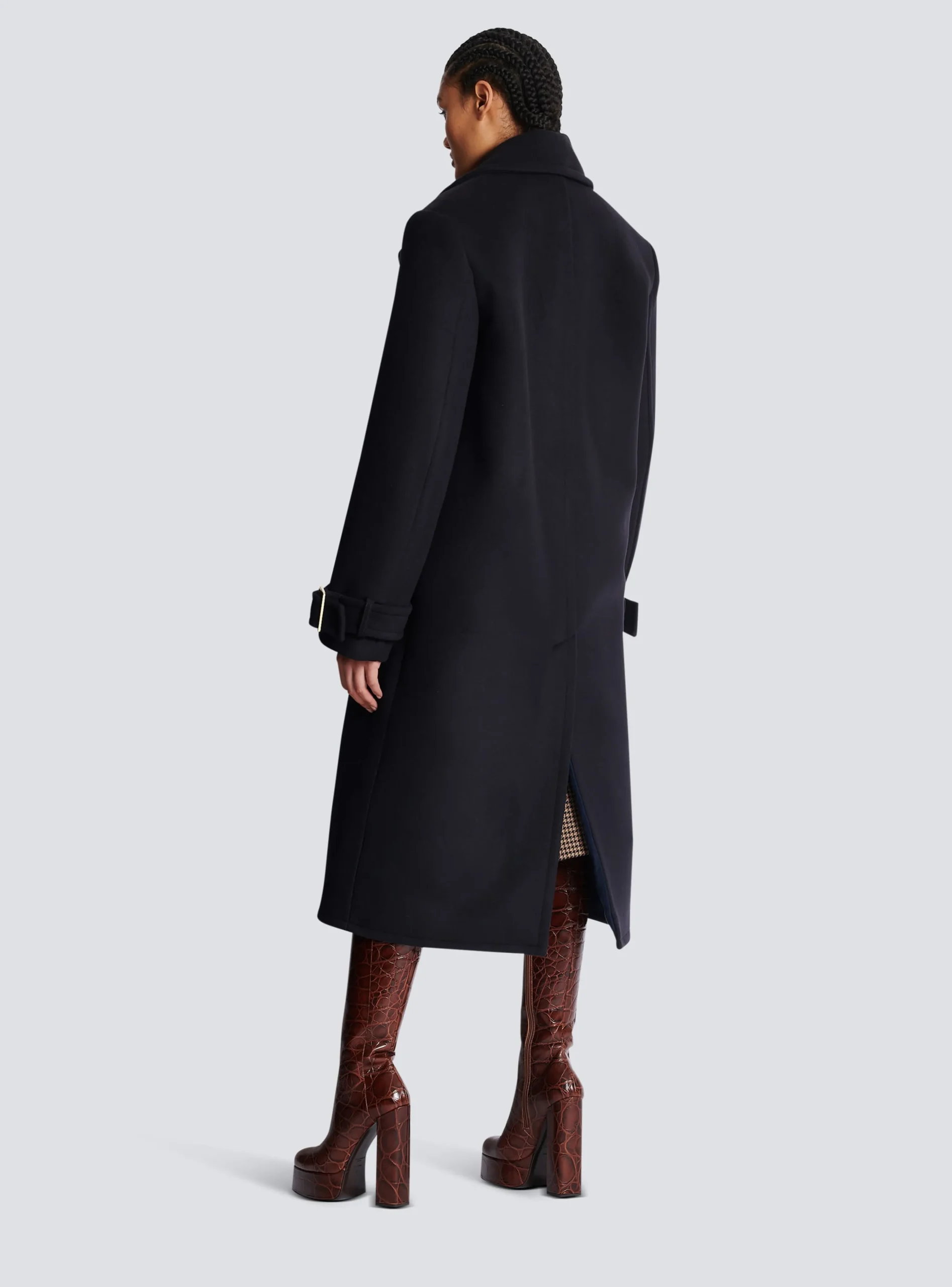 Oversized Double-breasted Coat-Balmain Shop