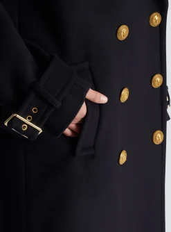 Oversized Double-breasted Coat-Balmain Shop