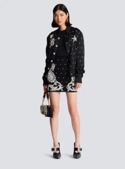 Paisley And Stars Embroidered Skirt-Balmain Clearance