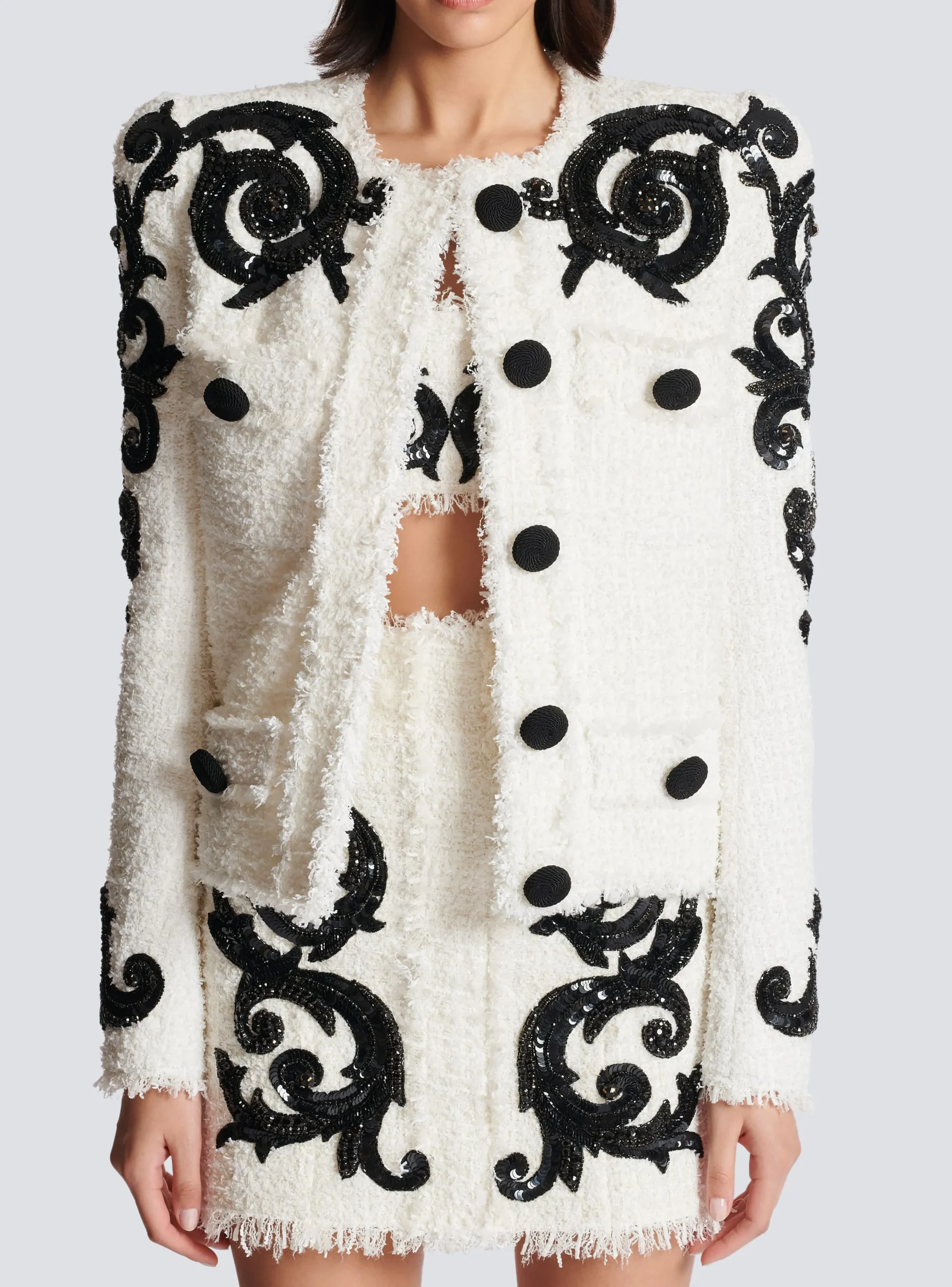 Paisley Tweed Jacket-Balmain Fashion