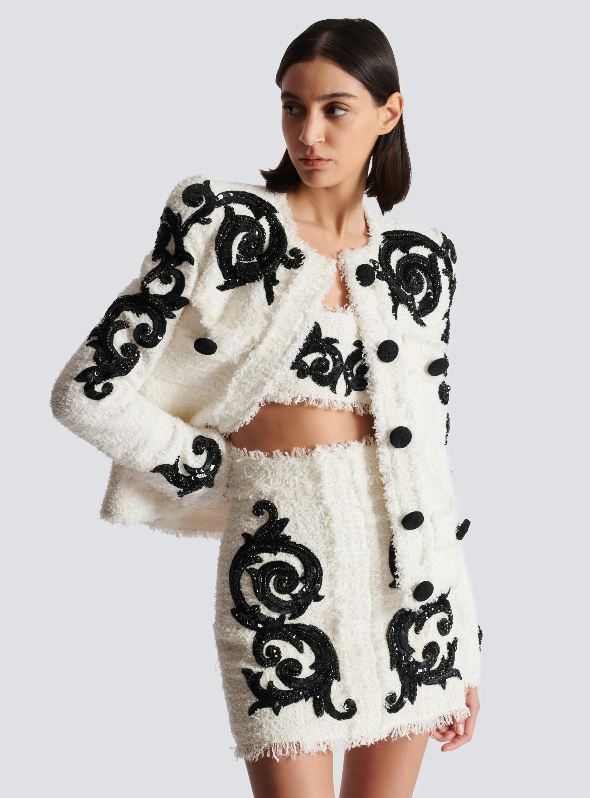 Paisley Tweed Jacket-Balmain Fashion
