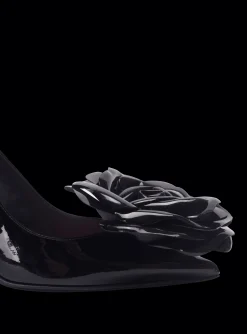 Patent Leather Ruby Pumps With Flower Detail-Balmain Clearance