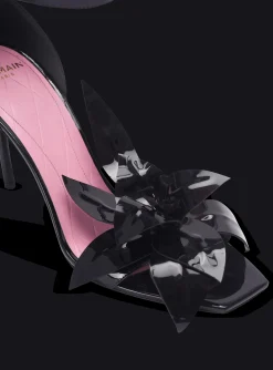 Patent Leather Ruby Pumps With Flower Detail-Balmain Best Sale