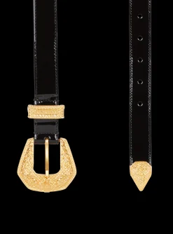Patent Leather Western Belt-Balmain Hot
