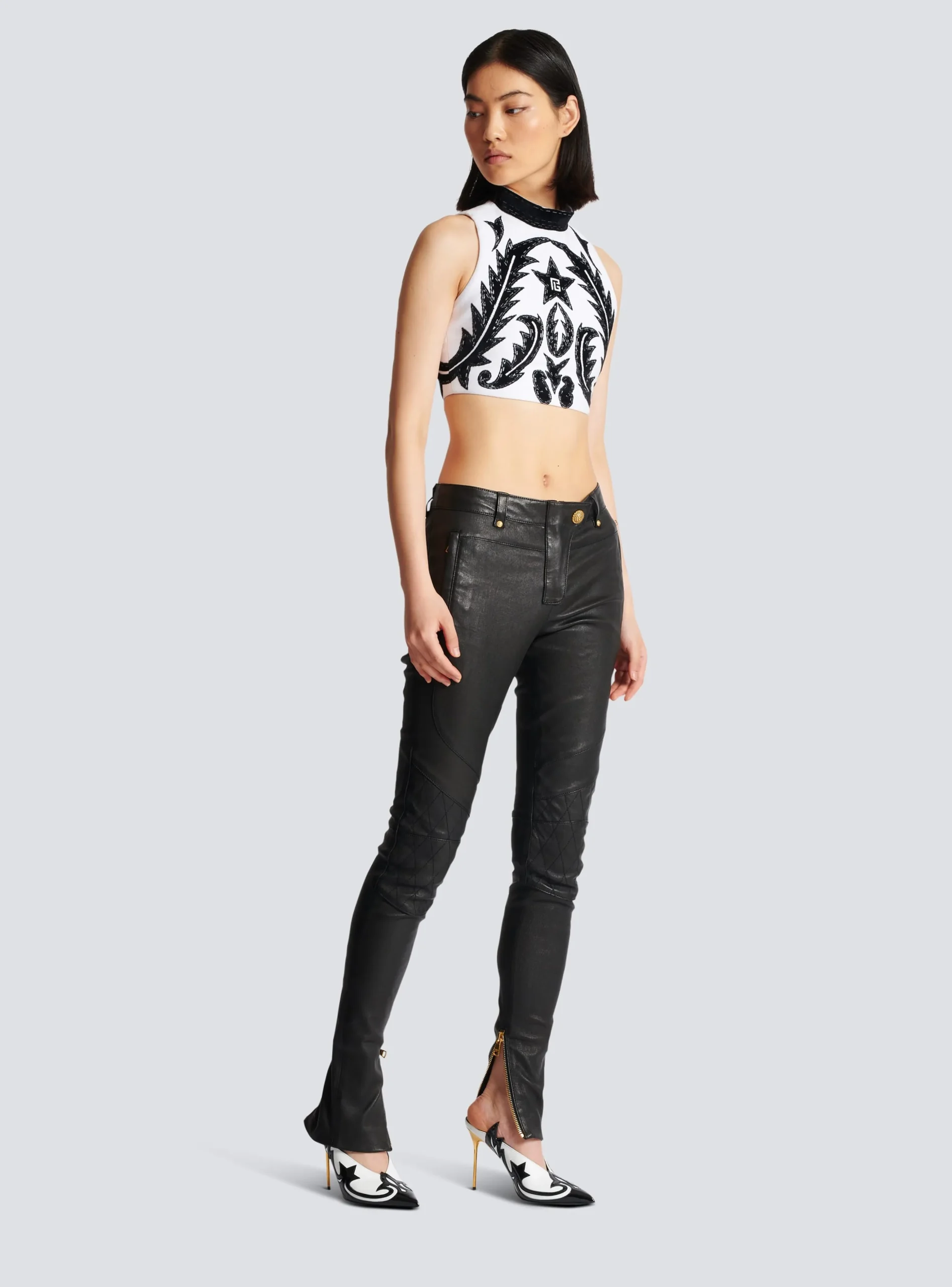 PB Baroque Tank Top-Balmain Outlet