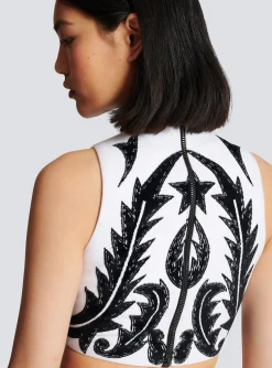 PB Baroque Tank Top-Balmain Outlet