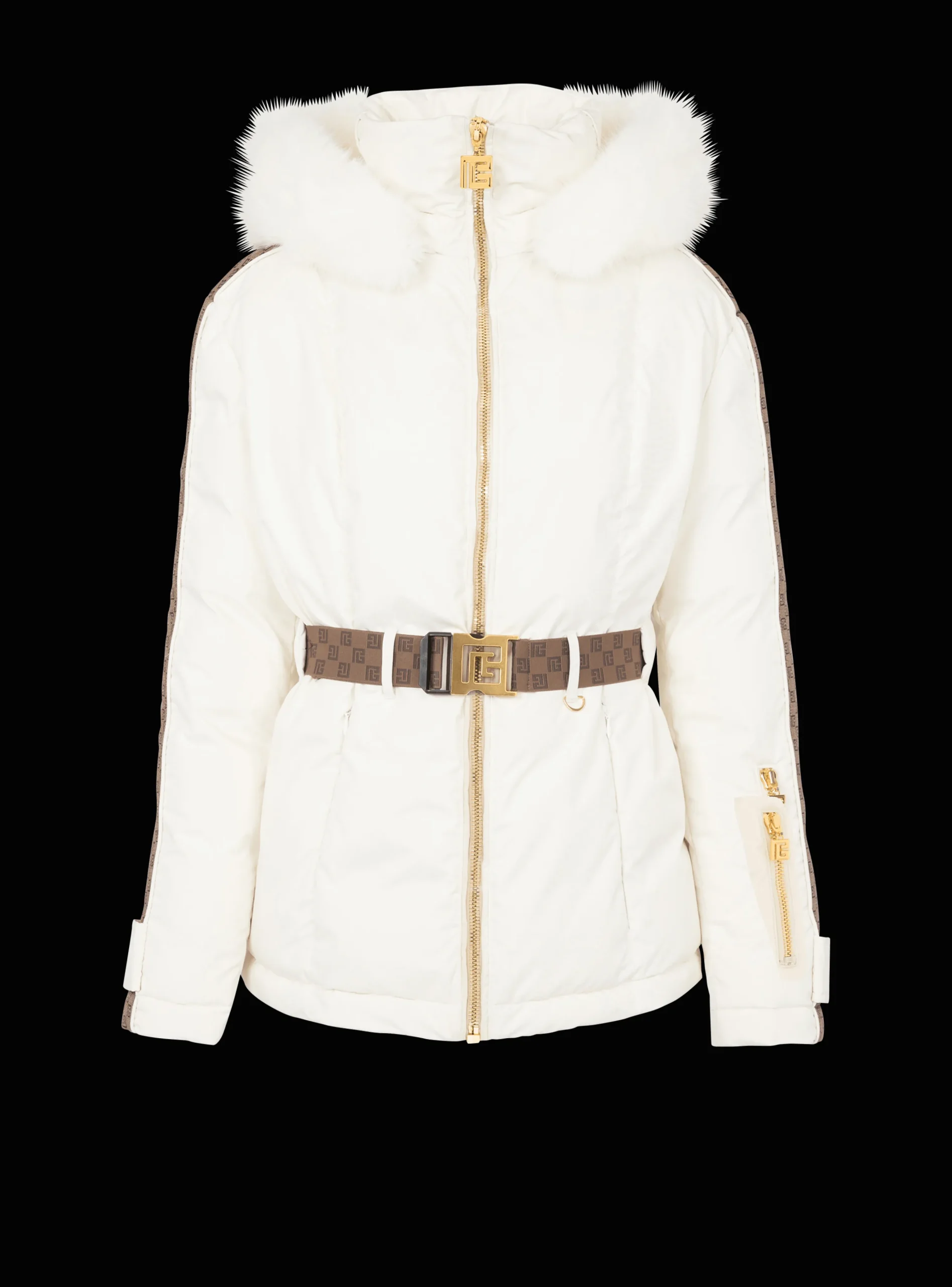 PB Down Jacket With Belt-Balmain Shop