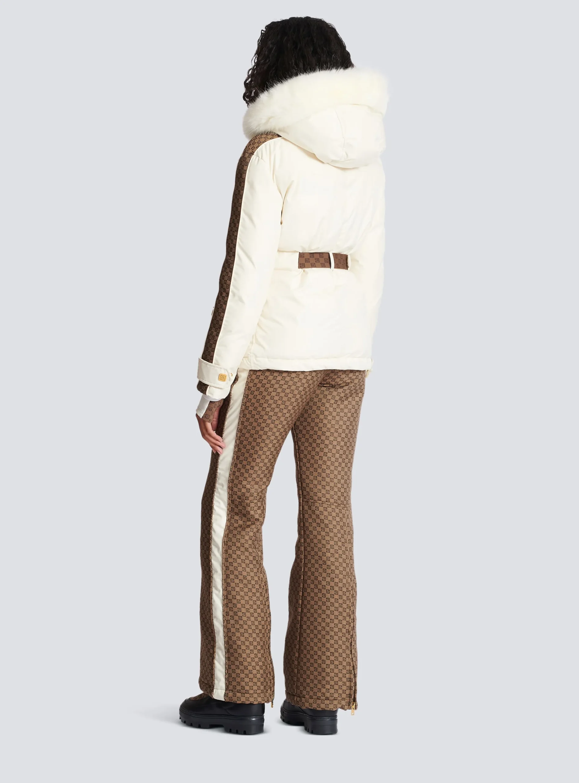 PB Down Jacket With Belt-Balmain Shop