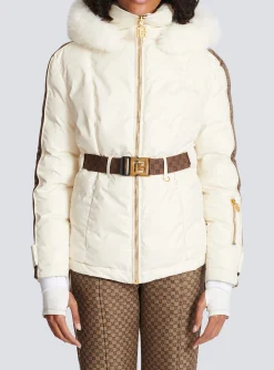 PB Down Jacket With Belt-Balmain Shop
