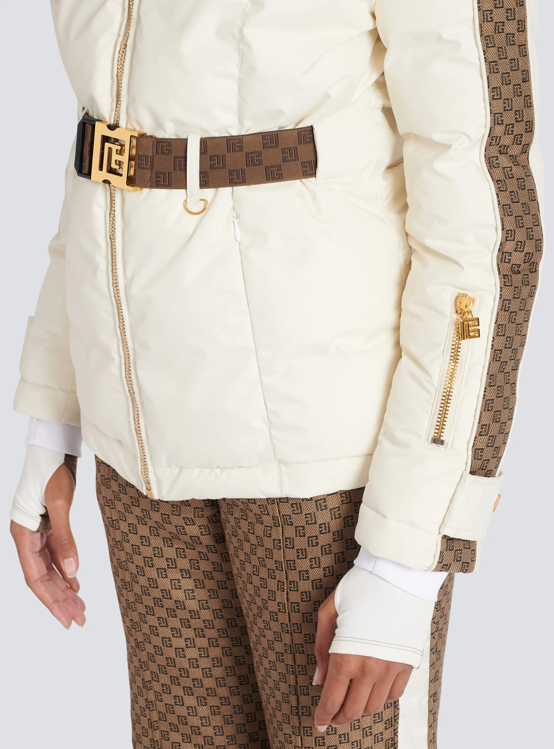 PB Down Jacket With Belt-Balmain Shop