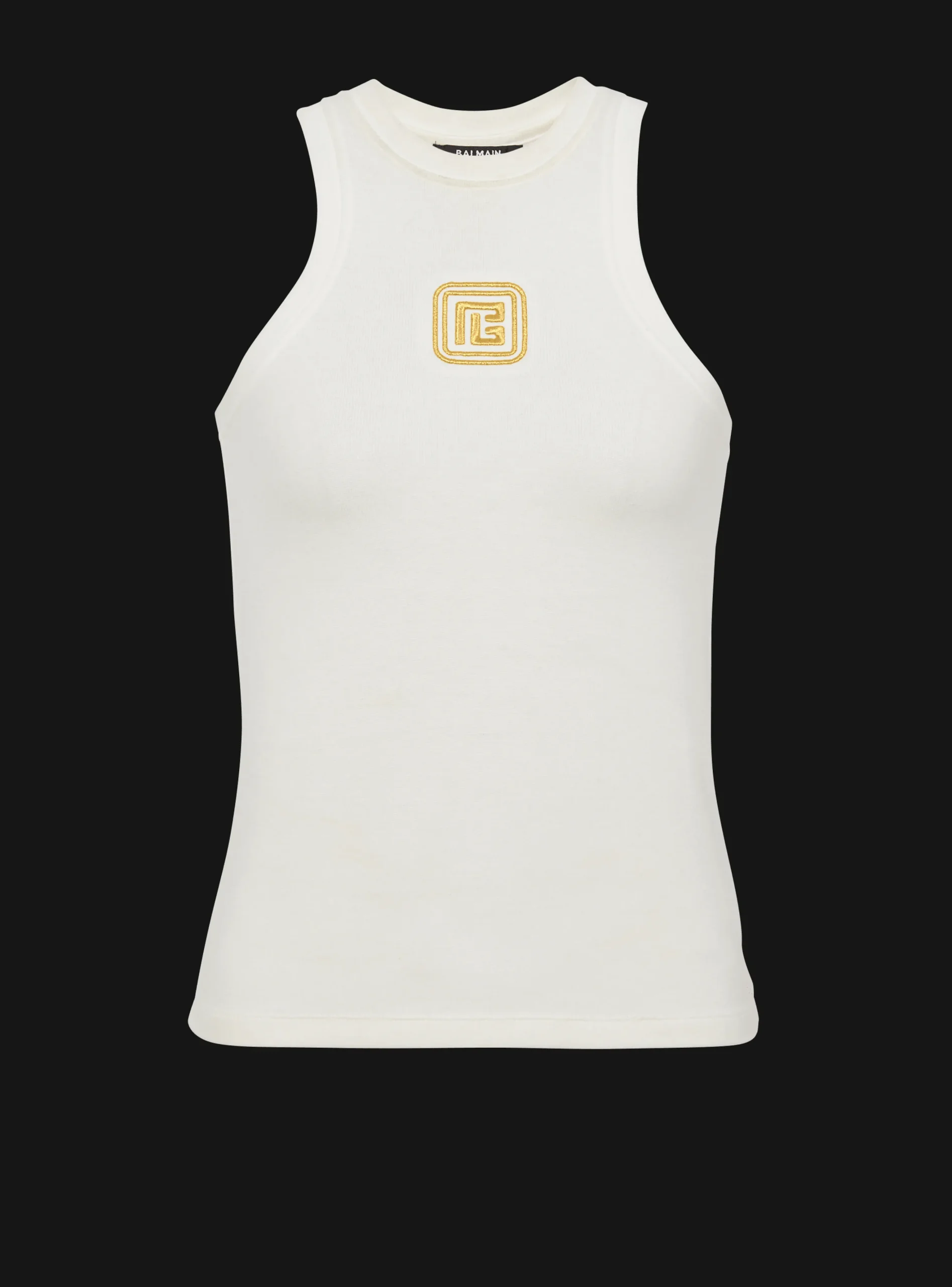 PB Embroidered Tank Top-Balmain Cheap