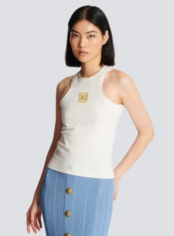 PB Embroidered Tank Top-Balmain Cheap
