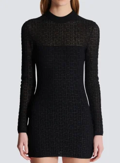 PB Labyrinth Knit Dress-Balmain Hot