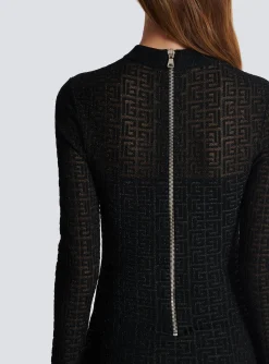 PB Labyrinth Knit Dress-Balmain Hot
