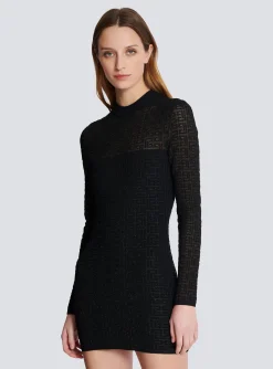 PB Labyrinth Knit Dress-Balmain Hot
