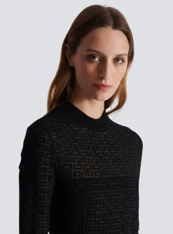 PB Labyrinth Knit Dress-Balmain Hot