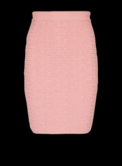 PB Labyrinth Knit Skirt-Balmain Store