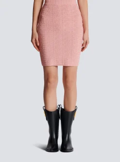 PB Labyrinth Knit Skirt-Balmain Store