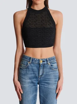 PB Labyrinth Knit Top-Balmain Flash Sale