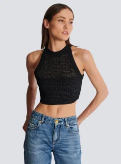 PB Labyrinth Knit Top-Balmain Flash Sale