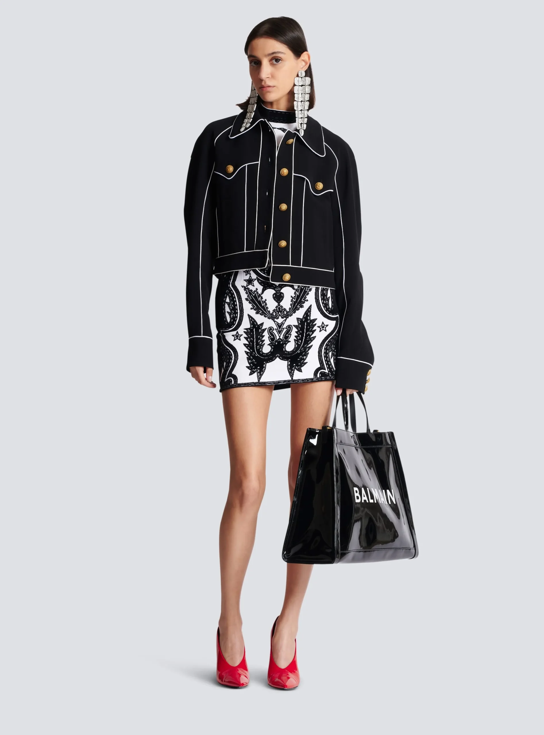 PB Western Short Skirt-Balmain Best Sale