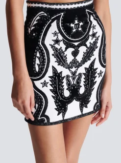 PB Western Short Skirt-Balmain Best Sale