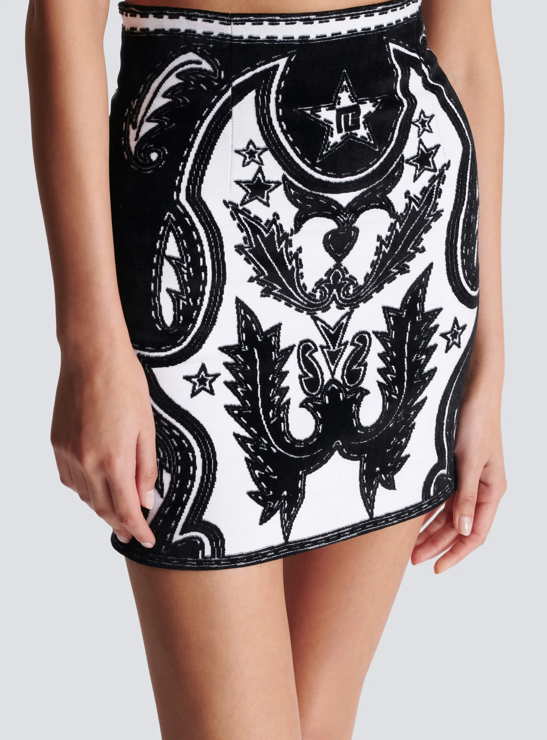 PB Western Short Skirt-Balmain Best Sale