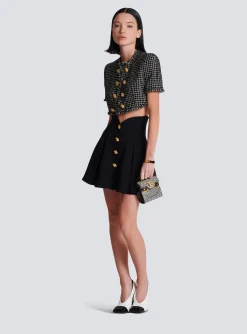 Pleated Crepe Tulip Skirt-Balmain New