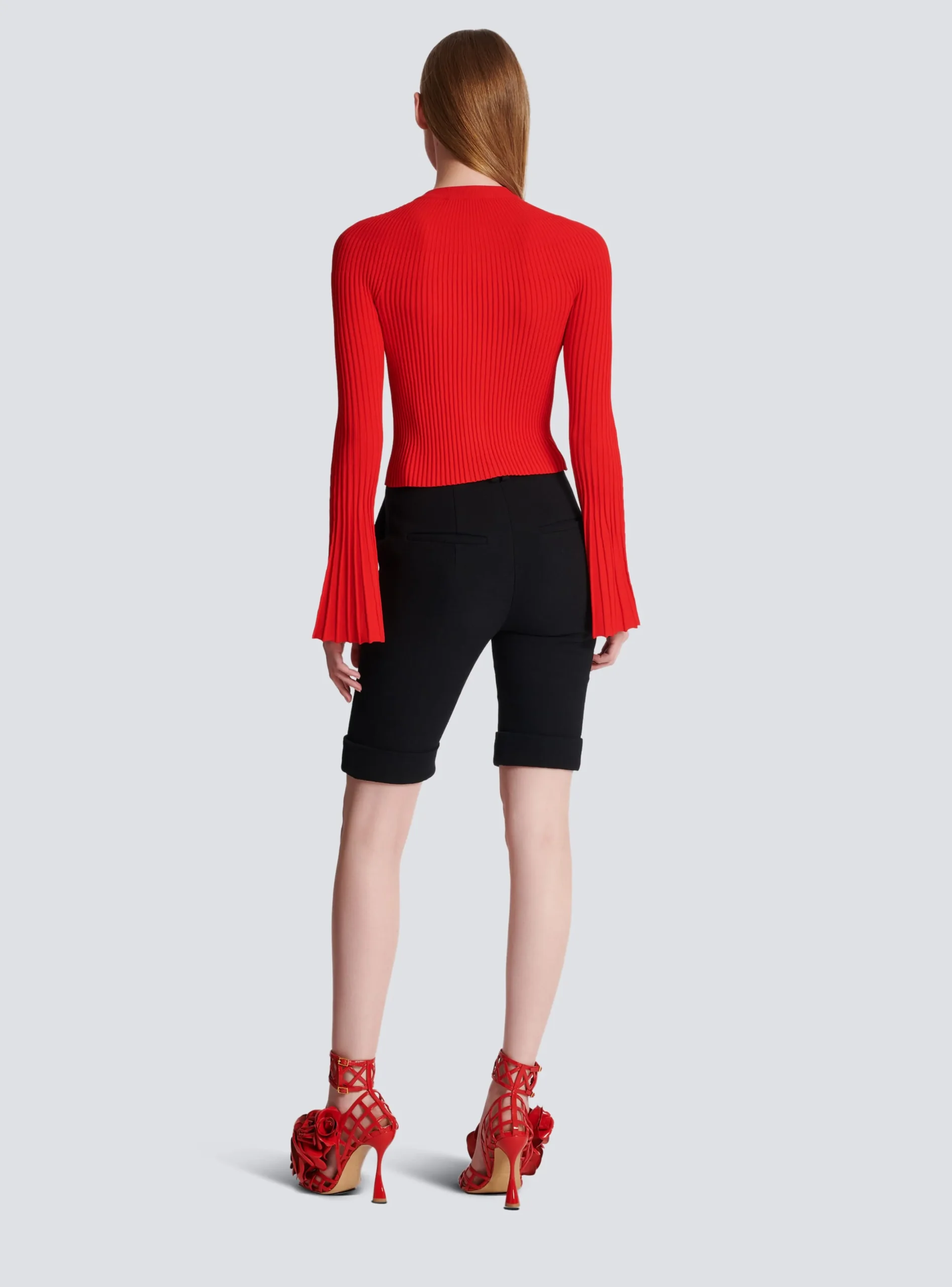 Pleated Knit Cardigan-Balmain Fashion
