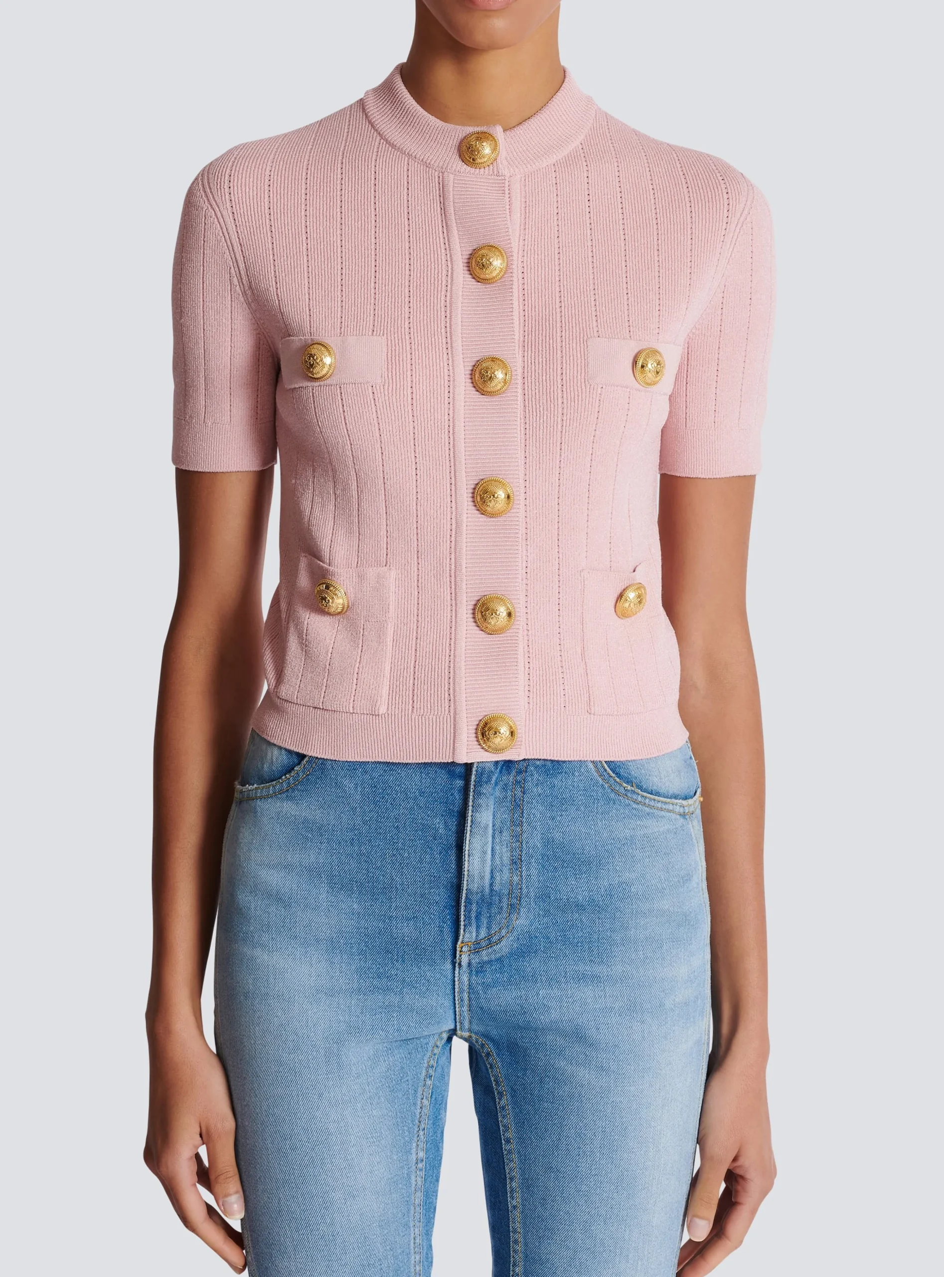 4-pocket Knitted Cardigan-Balmain New