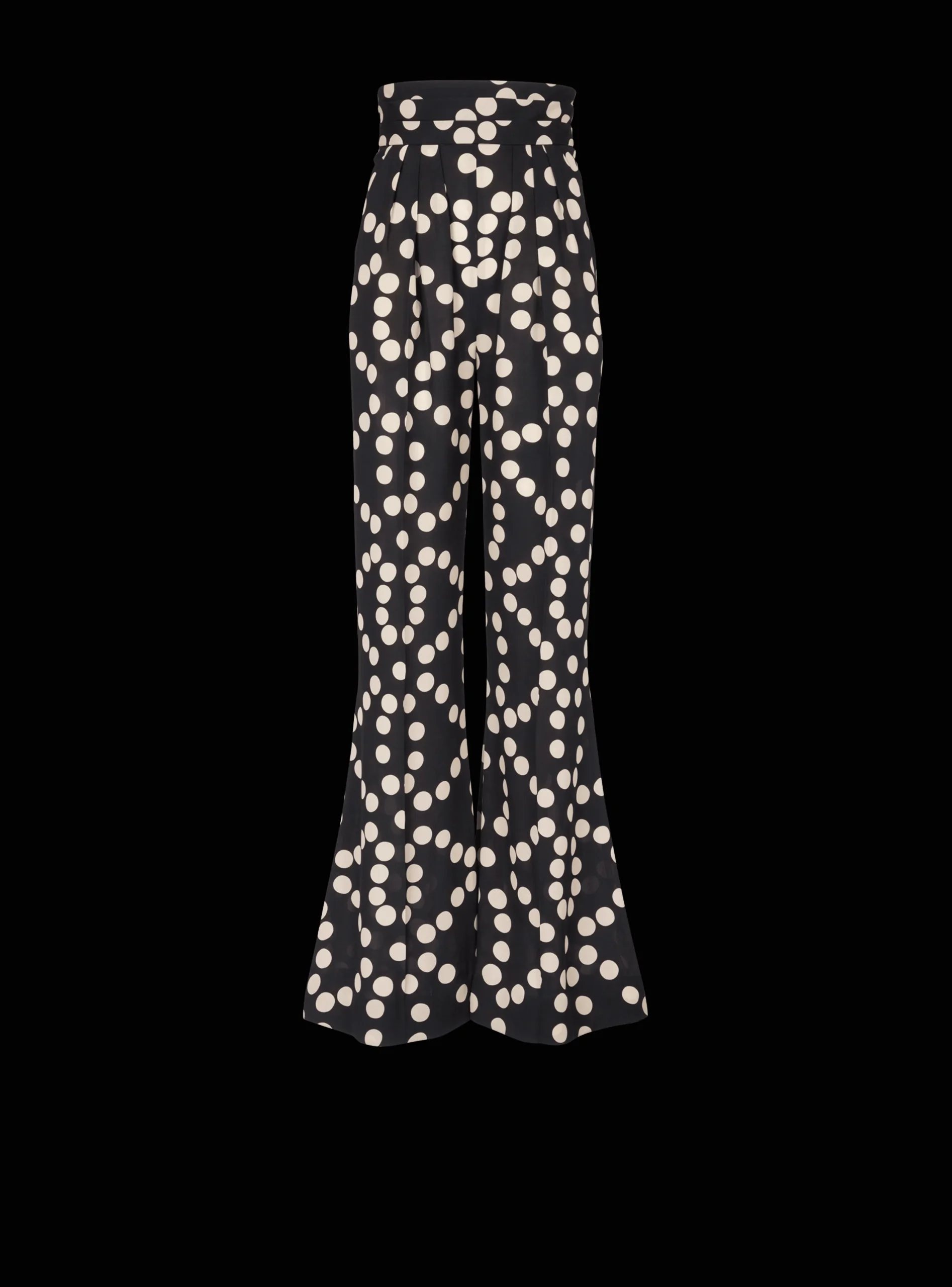 Polka Dot Wide-leg Trousers-Balmain Discount