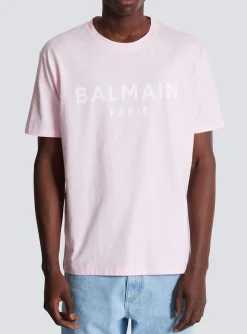 Printed Paris Short-sleeved T-shirt-Balmain Online