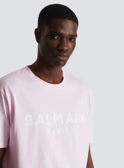 Printed Paris Short-sleeved T-shirt-Balmain Online