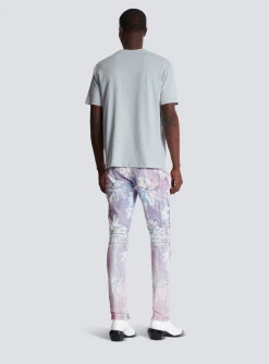 Printed Paris Short-sleeved T-shirt-Balmain Shop