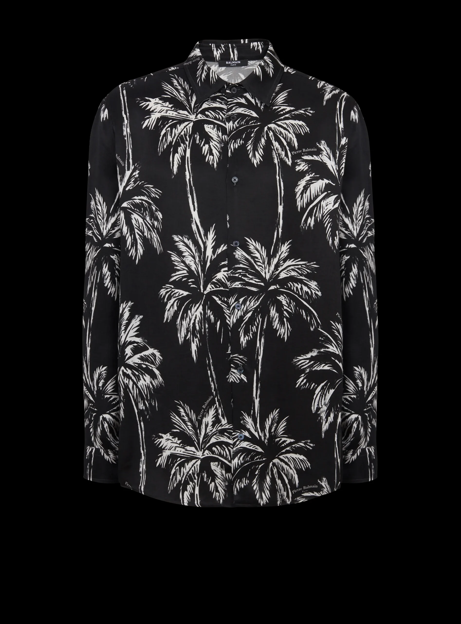 Printed Satin Palm Tree Shirt-Balmain Best