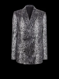 Printed Silk Blazer-Balmain Online