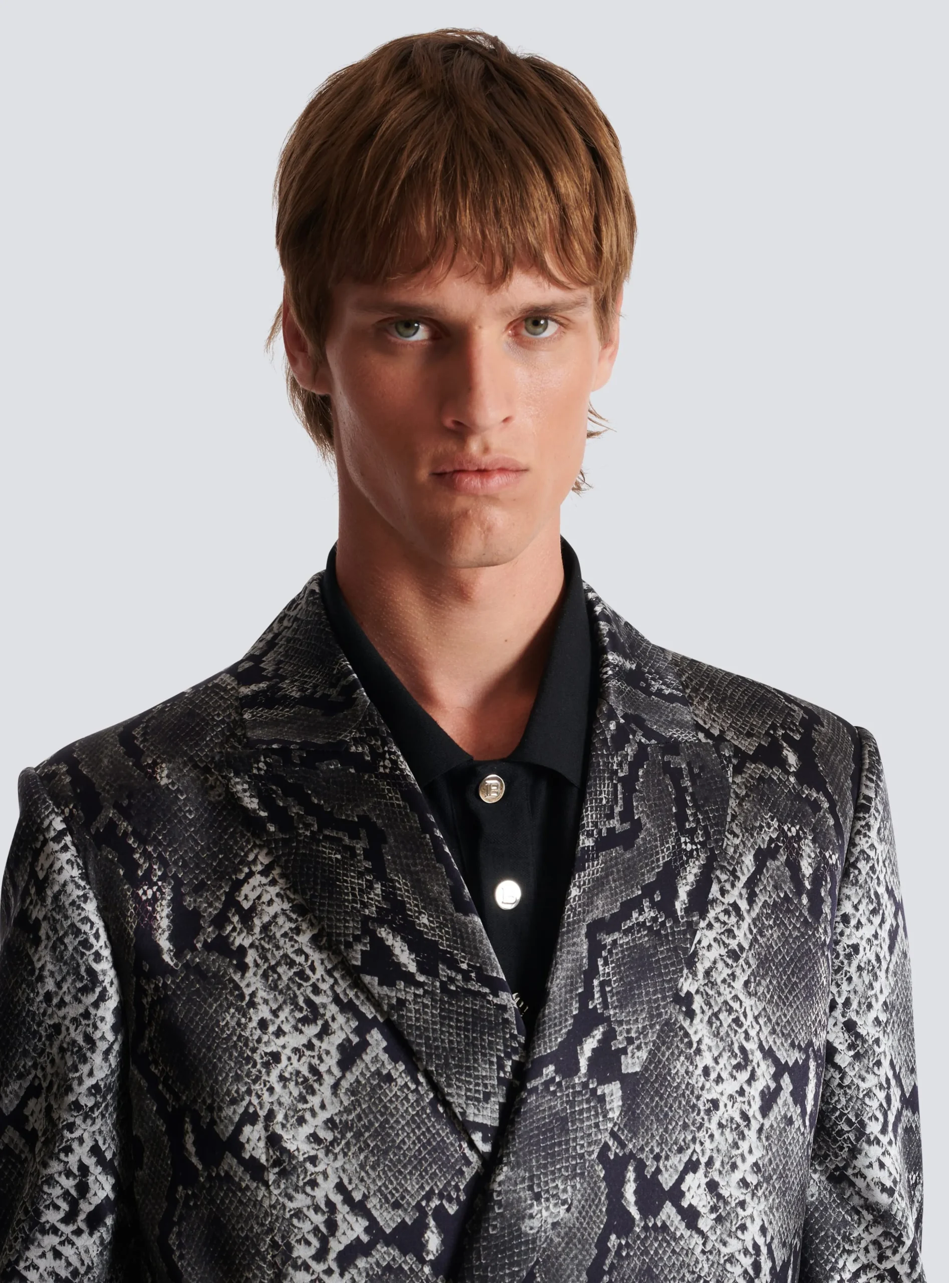 Printed Silk Blazer-Balmain Online
