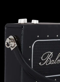 Radio Rubber-effect Leather Bag-Balmain Flash Sale