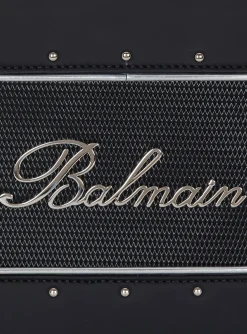 Radio Rubber-effect Leather Bag-Balmain Flash Sale