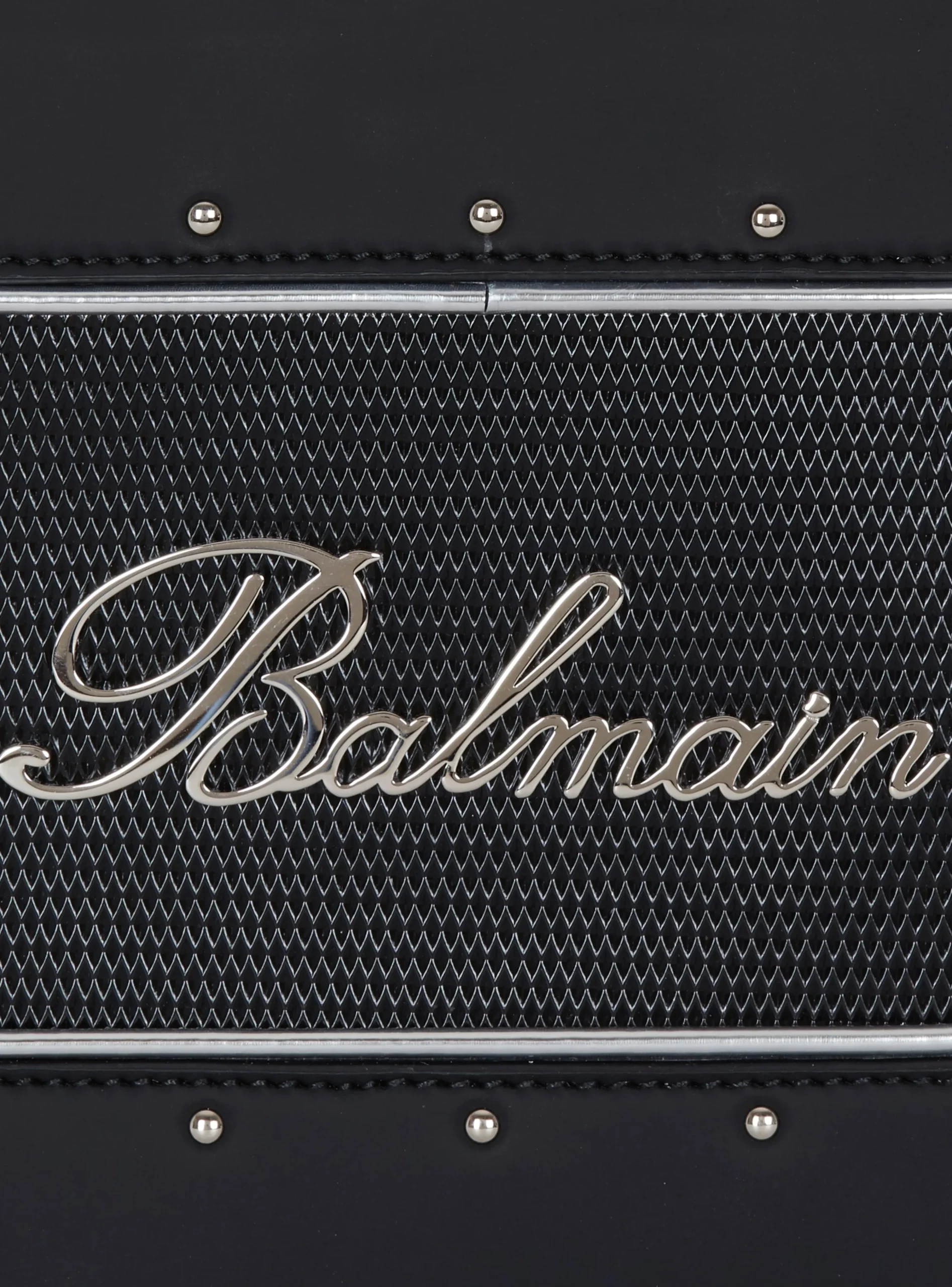 Radio Rubber-effect Leather Bag-Balmain Flash Sale