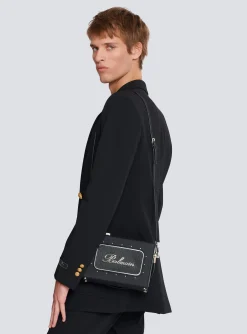 Radio Rubber-effect Leather Bag-Balmain Flash Sale