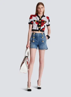 Roses Jacquard Knit Cardigan-Balmain Sale