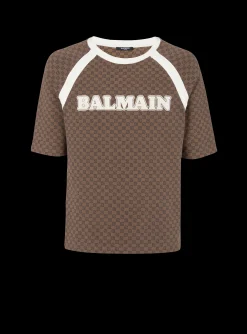 Retro Mini Monogram T-shirt-Balmain Cheap