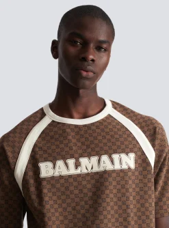 Retro Mini Monogram T-shirt-Balmain Cheap