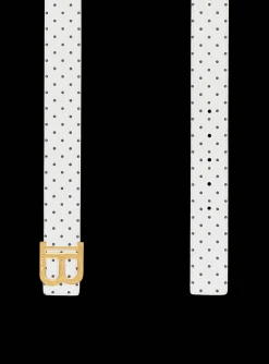 Reversible Calfskin B-Belt With A Polka Dots Print-Balmain Clearance
