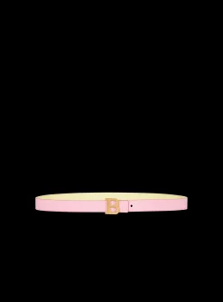 Reversible Smooth Calfskin Leather Skinny B-Belt-Balmain Cheap