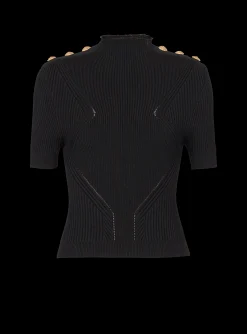 Ribbed Knit Top-Balmain Best Sale