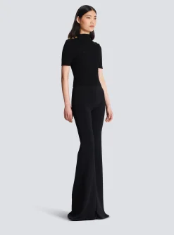 Ribbed Knit Top-Balmain Best Sale